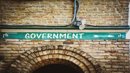 Street Sign to Government