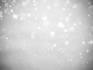 silver and white bokeh lights defocused. abstract background