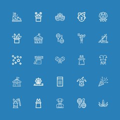 Editable 25 carnival icons for web and mobile