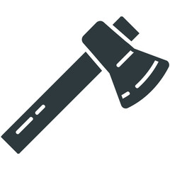 Axe icons on white background