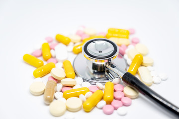 medizinische Versorgung, Krankenkasse, Tabletten