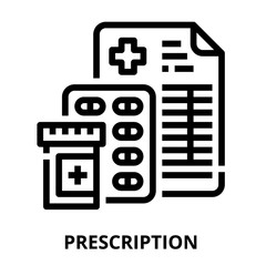 Fototapeta premium Prescription icon