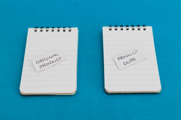 product imitation and unfair competition, Original Product vs Product Dupelabels on identical...
