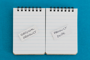 product imitation and unfair competition, Original Product vs Product Dupelabels on identical...