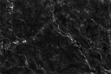 Naklejka na ściany i meble Black grey marble texture background, natural tile stone floor with seamless glitter pattern for interior exterior and design ceramic counter.
