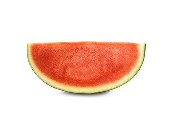 Sliced of watermelon isolated on white background with clipping path