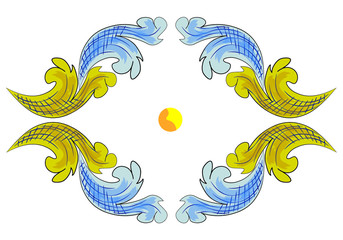 Decoro Ceramiche Artistiche di Caltagirone Vettoriali