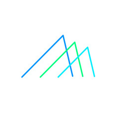 Architecture sign, symbol on white