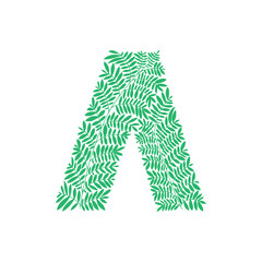 The letter -L- Cyrillic. Great lettering and calligraphy for greeting cards, stickers, banners, prints and home interior decor.