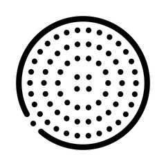 Golf Ball Icon Vector. Outline Golf Ball Sign. Isolated Contour Symbol Illustration