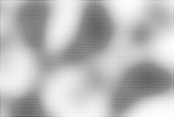 Abstract halftone wave dotted background. Template of black dots on a white background. Chaotic monochrome texture