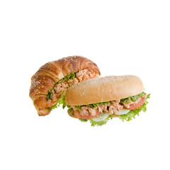 sandwich or sandwich with concept on background new.
