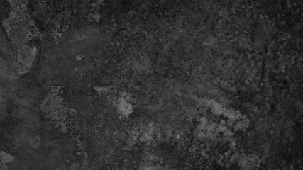 black concrete wall background. dirty cement floor