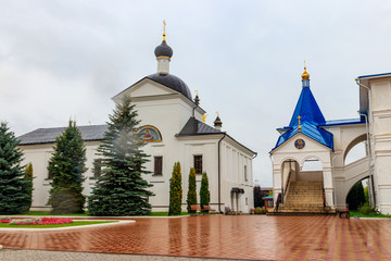 Fototapeta na wymiar Vysotsky monastery in Serpukhov, Moscow oblast, Russia