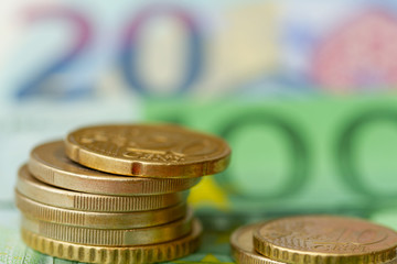 Background from euro coins