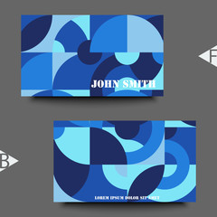 Graphic illustration. Abstract background with geometric pattern. Business card template. Eps10 Vector illustration