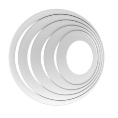 Abstract Isolated Sphere Background. Minimalistic Graphic Design