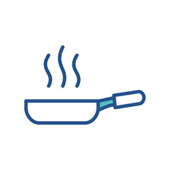 frying pen icon collection, trendy style