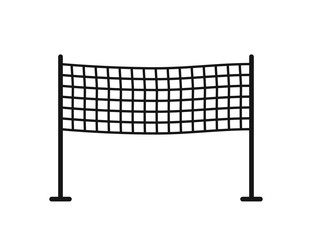 Volleyball. Volleyball net web icon on white background