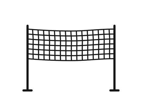 Black And White Volleyball Net Clipart