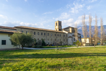 Fototapeta na wymiar The Cistercian abbey San Domenico of Sora is a monastery in the municipality of Sora, province of Frosinone, about 120 km (74 miles) far from Rome