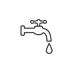 water faucet icon design vector logo template EPS 10