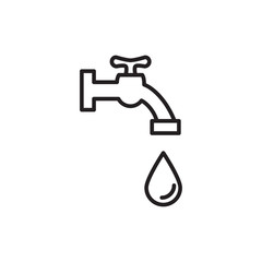 water faucet icon design vector logo template EPS 10