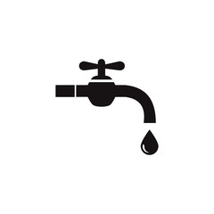 water faucet icon design vector logo template EPS 10