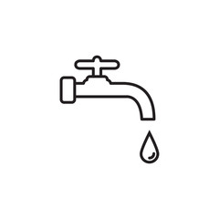 water faucet icon design vector logo template EPS 10