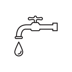 water faucet icon design vector logo template EPS 10