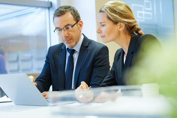 Business people meeting in modern office