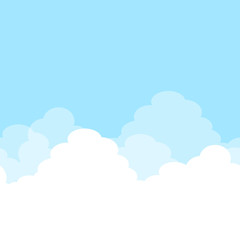雲の背景　正方形