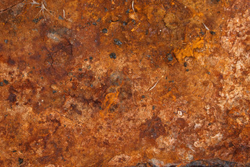 close-up rust texture
