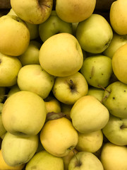 green apples at the market