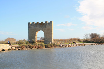 Obraz premium Villeneuve les Maguelone, a seaside resort in the south of Montpellier, Herault, France