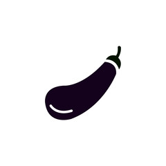 eggplant icon vector - illustration