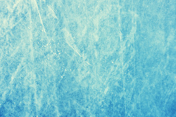 patterns on the ice surface, winter background