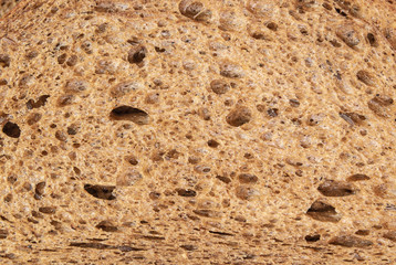 Texture of dark bread