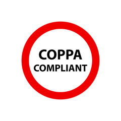 Coppa compliant icon symbol simple design