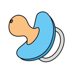 cute pacifier baby isolated icon vector illustration design