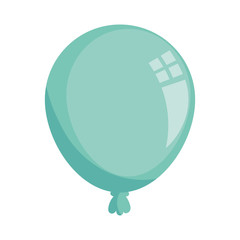 Fototapeta na wymiar balloon helium decoration isolated icon vector illustration design
