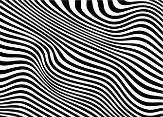 Beautiful modern background of black and white lines. Vector illustration