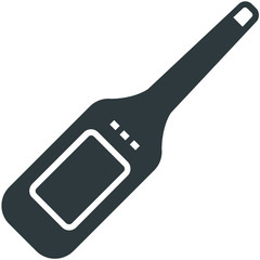 Thermometer icon on white background