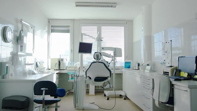 Interior of modern dental surgery.