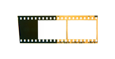 (35 mm.)Old film frame.With white space.film camera.