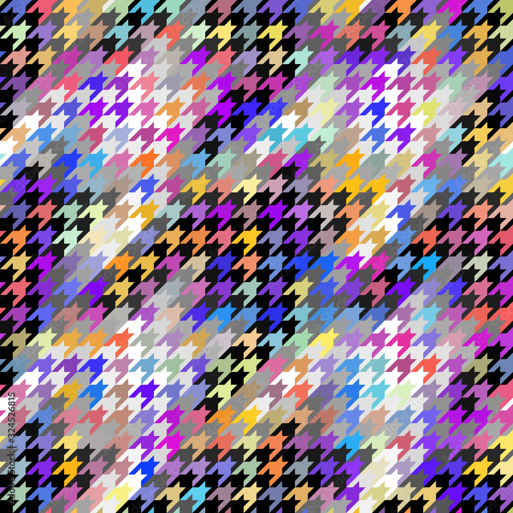 Poster seamless geometric pattern. classic hounds-tooth pattern in low poly style. vector image.