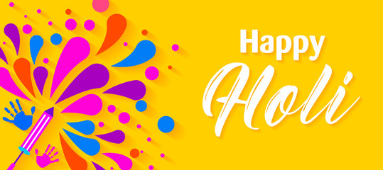 Beautiful holi festival vector background