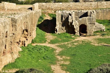 Grobowce królów Pafos Cypr © Barbara Bajorek