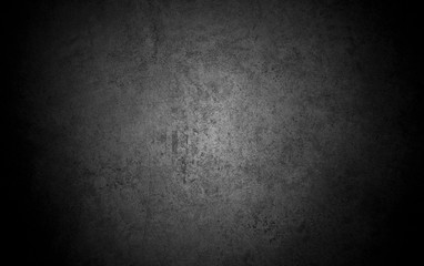 Old wall texture cement dirty gray with black  background abstract grey and silver color design are light with white background.