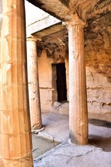 Grobowce królów Pafos Cypr © Barbara Bajorek